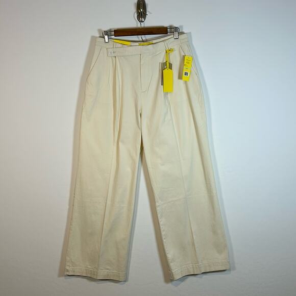 Circus NY by Sam Edelman Low Slung Wide Leg Off white/beige Trousers Sz 30- NWT - Picture 7 of 14